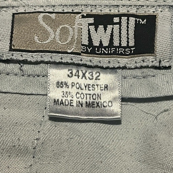 Softwill Blue Cargo Work Pants Sz 34 X 32 - Picture 5 of 5